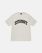 Camiseta Stüssy Block Deporte Pigment Dyed Hombre Beige