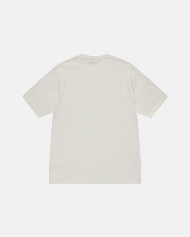 Camiseta Stüssy Block Deporte Pigment Dyed Hombre Beige