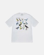Camiseta Stüssy California Birds Hombre Blancas