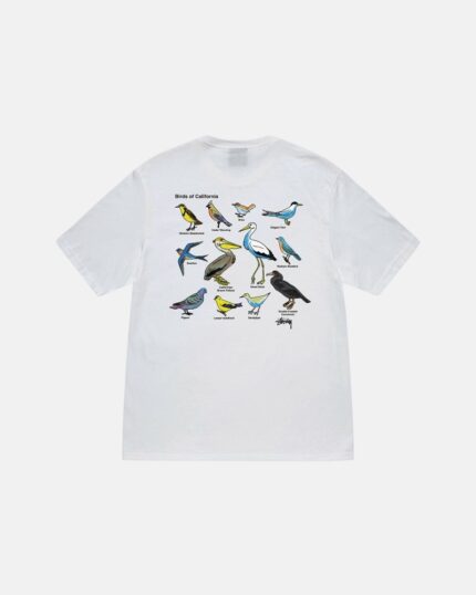 Camiseta Stüssy California Birds Hombre Blancas