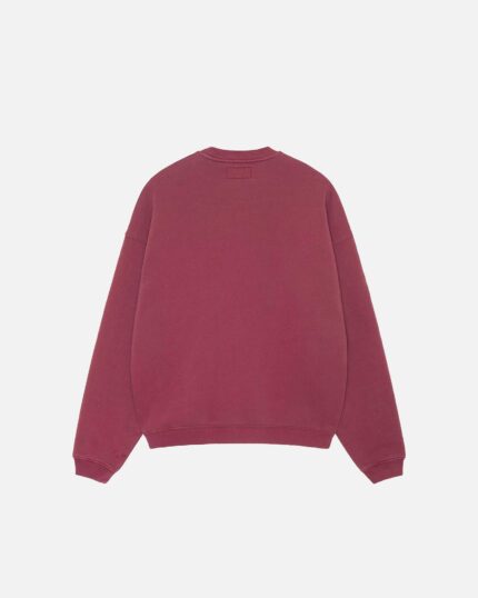 Sudadera con Capucha Stussy Big Crackle Deporte Crew Burdeos