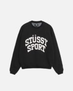 Sudadera con Capucha Stussy Big Crackle Deporte Crew Washed Negras