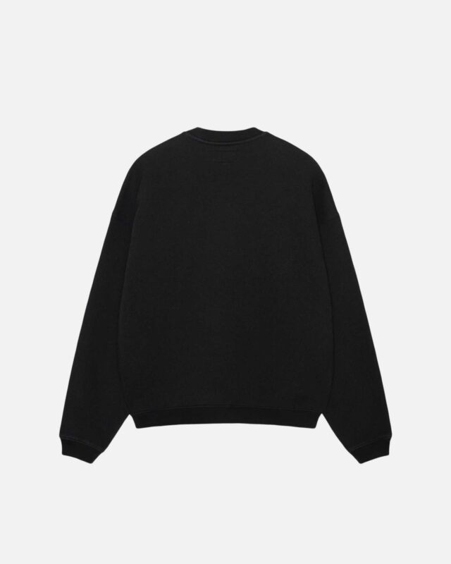 Sudadera con Capucha Stussy Big Crackle Deporte Crew Washed Negras