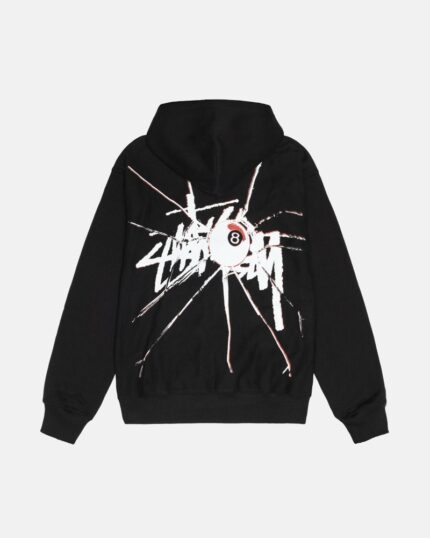Sudadera con Capucha Stussy Dollie Zip Hombre Negras