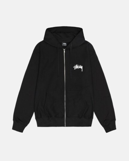 Sudadera con Capucha Stussy Dollie Zip Hombre Negras