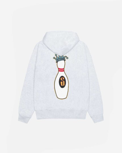 Sudadera con Capucha Stussy Kingpin Zip Ash Heather