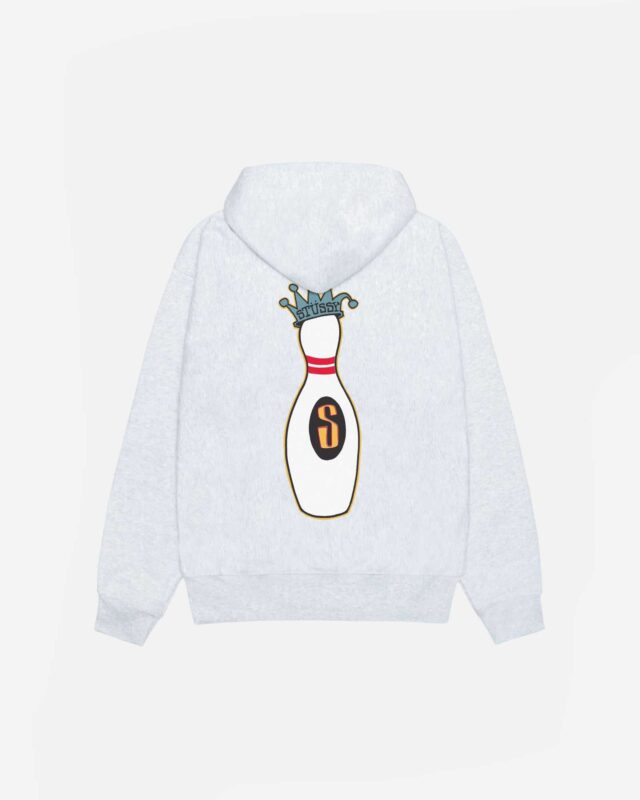 Sudadera con Capucha Stussy Kingpin Zip Ash Heather