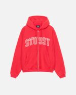 Sudadera con Capucha Stussy Outline Zip Rojas
