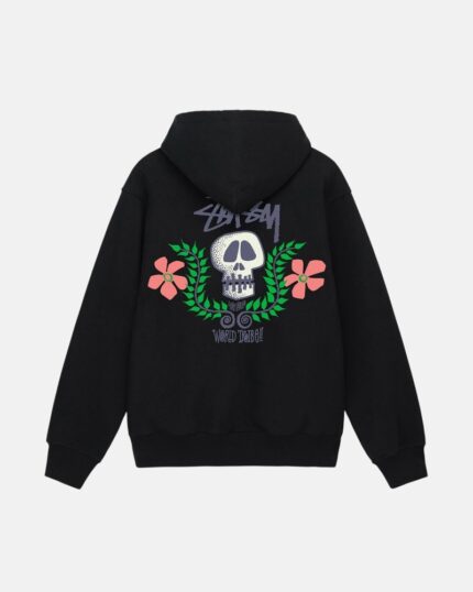 Sudadera con Capucha Stussy Skull Crest Hombre Negras