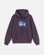Sudadera con Capucha Stussy Stock Box Hombre Moradas